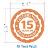 Autocollant 15 ans de Geocaching